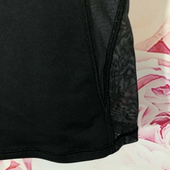 Lululemon Sheer Back Polka Dot Black Tank Top Shir - Picture 6 of 7